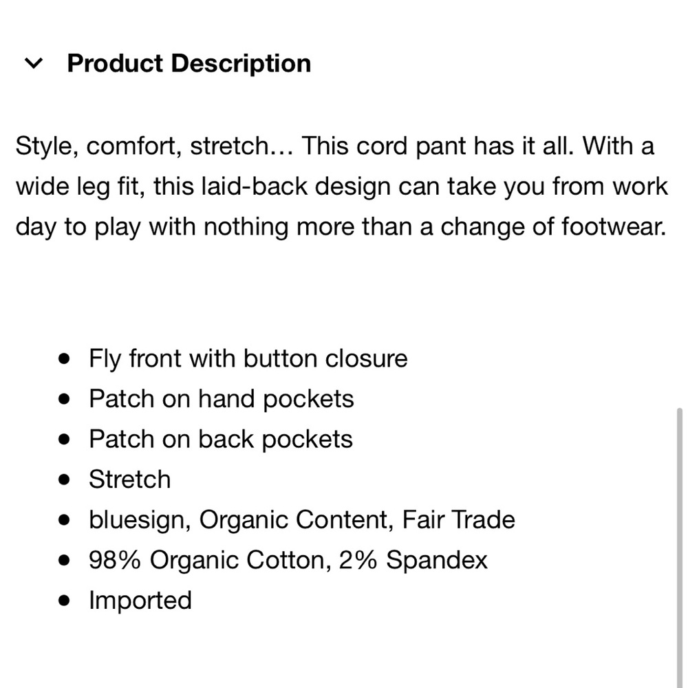 Prana Ashland Corduroy Pants View 4
